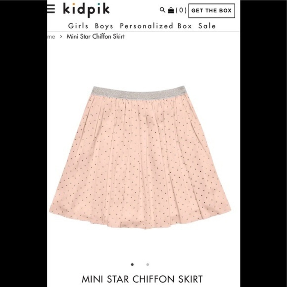 NWT KidPik- MINI STAR CHIFFON SKIRT